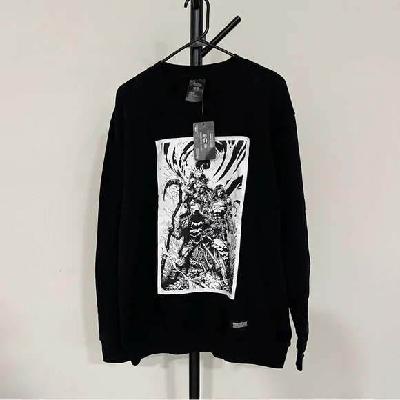DC Black and White Graphic Sweatshirt - Picture 1 of 5